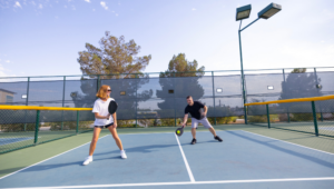 Couple pickleball