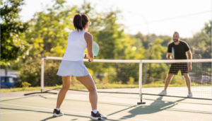 Couple Pickleball