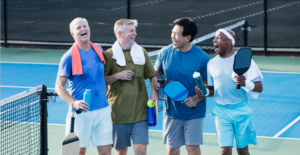 Old men Pickleball